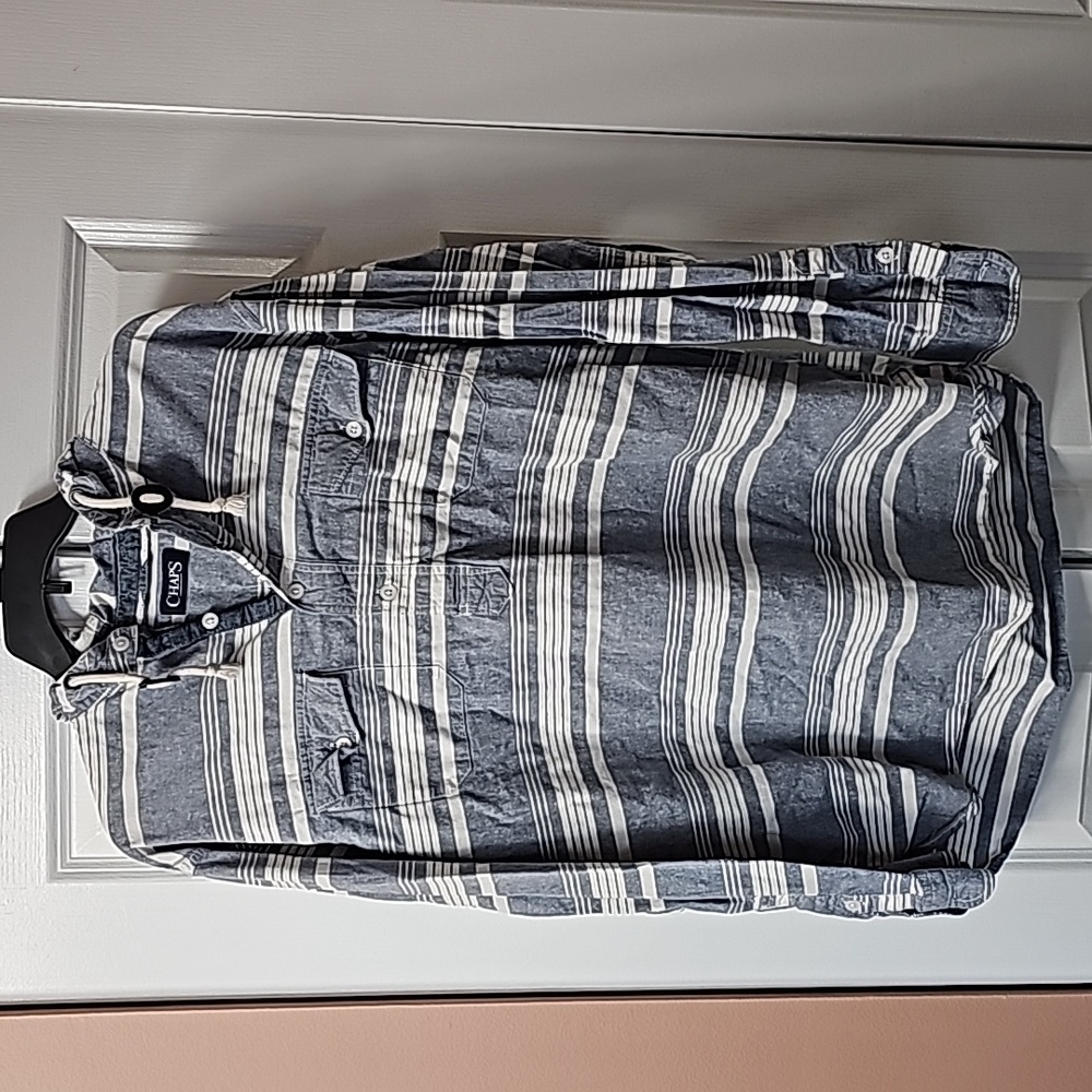 CHAPS Long Sleeve Shirt w/ Hood XL